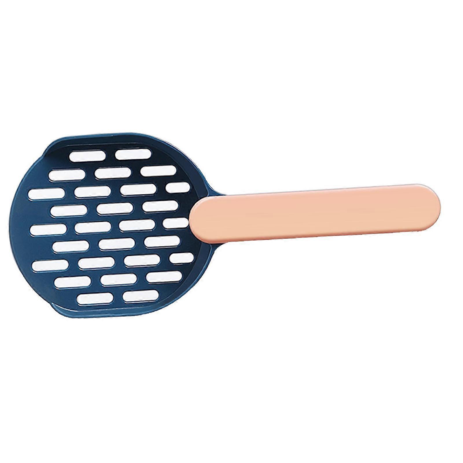 Cat Litter Scoop with Smoothing Handle, Blue & Pink, ABS Plastic