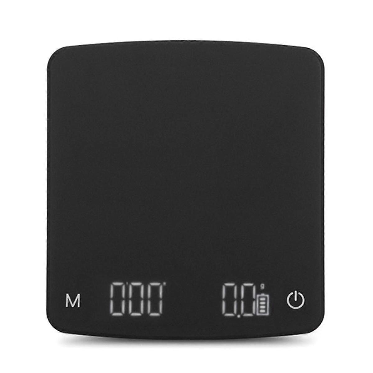 Coffee Scale with Timer, 0.1 G, for Espresso, Waterproof, Rechargeable, with Automatic Timer, Tare
