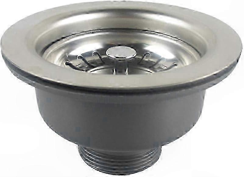 Kitchen Sink Drain Strainer - Durable Stainless Steel, No Overflow, Compatible with 83-90mm Openings