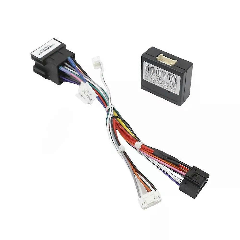 For Peugeot 206 307 Radio Wiring Harness Adapter CAN Bus Decoder for Citron Xsara 16 Pin Plug To ISO Connector Android Cable
