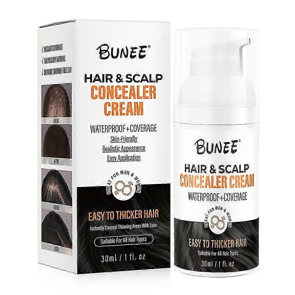 Hairfillup Hair Covering Pen, Waterproof & Sweatproof Hair Concealer for Men, Root Coverage Fuller Cream, Hair & Scalp Concealer Cream, 30ml