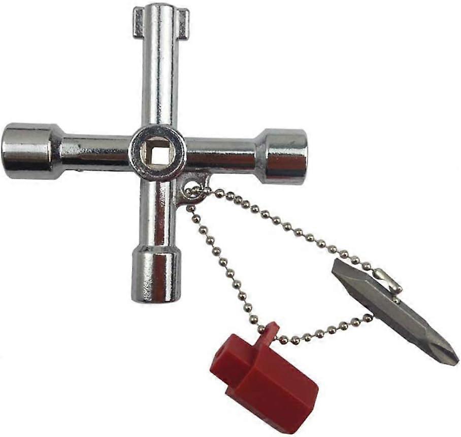 Durable Anti-Rust Universal Utility Key Compact Lightweight Four-Way Socket