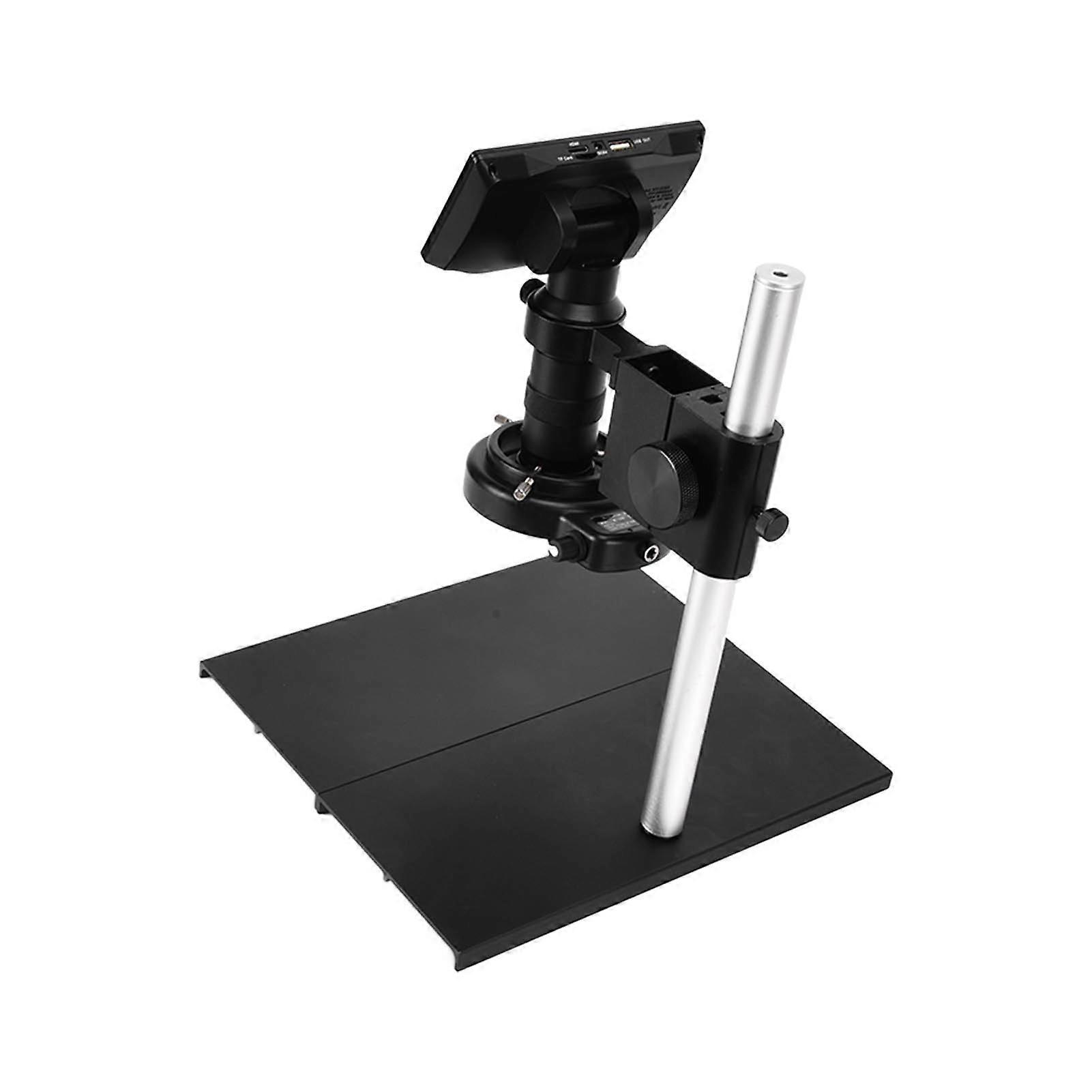800X 24MP 5" HD Digital Microscope Kit with 130X C Mount Lens & Ring Light