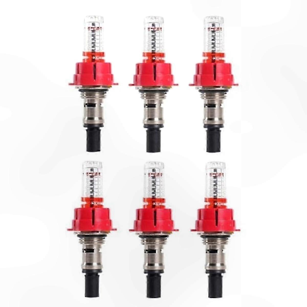6-Pack Underfloor Heating Flow Meter with Visual Monitoring Function Tool
