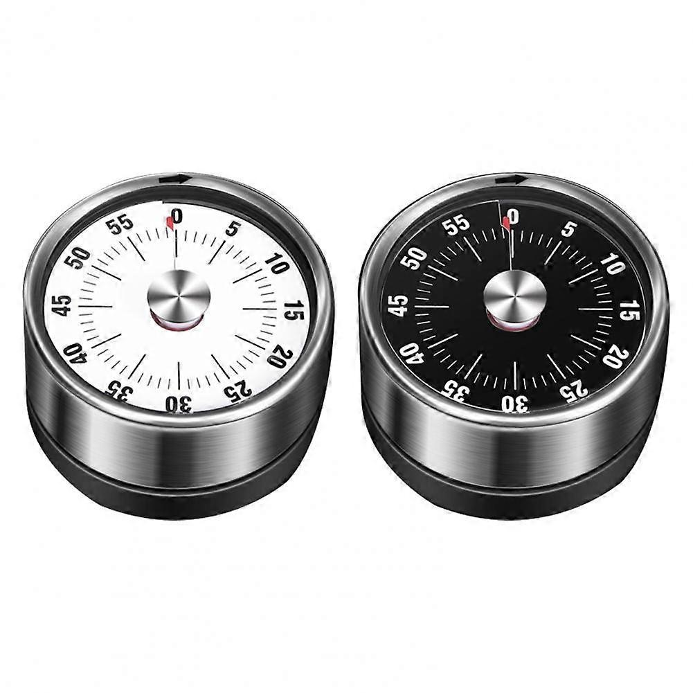 2pcs Mechanical  Rust Proof Stainless Steel Manual Time