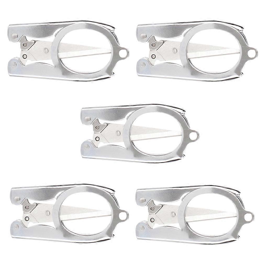 5PC Foldable Mini Scissors 10.5cm Portable Paper-Cutting Tool