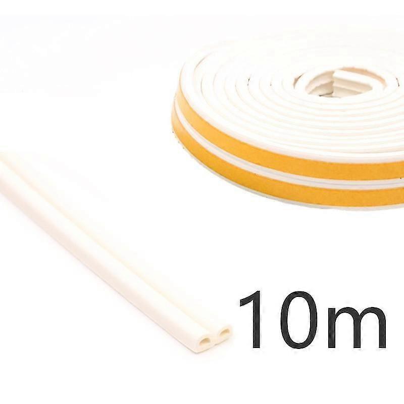 5/10M Self Adhesive Door Sealing Strips Brown White Self Adhesive Window Foam Wind
