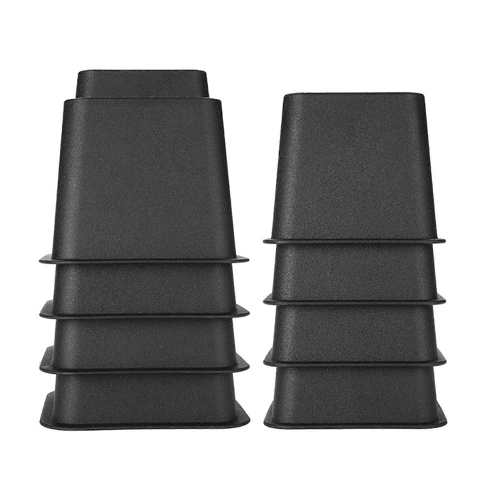 Meubles Raisers Réglable Bed Chair Canapé Riser Pieds Lift Set 4 x 5 « & 4 x 3 » Noir