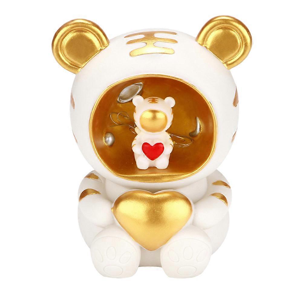 Night Light Piggy Bank for Storage Astronaut Bear Shape Coin Jar