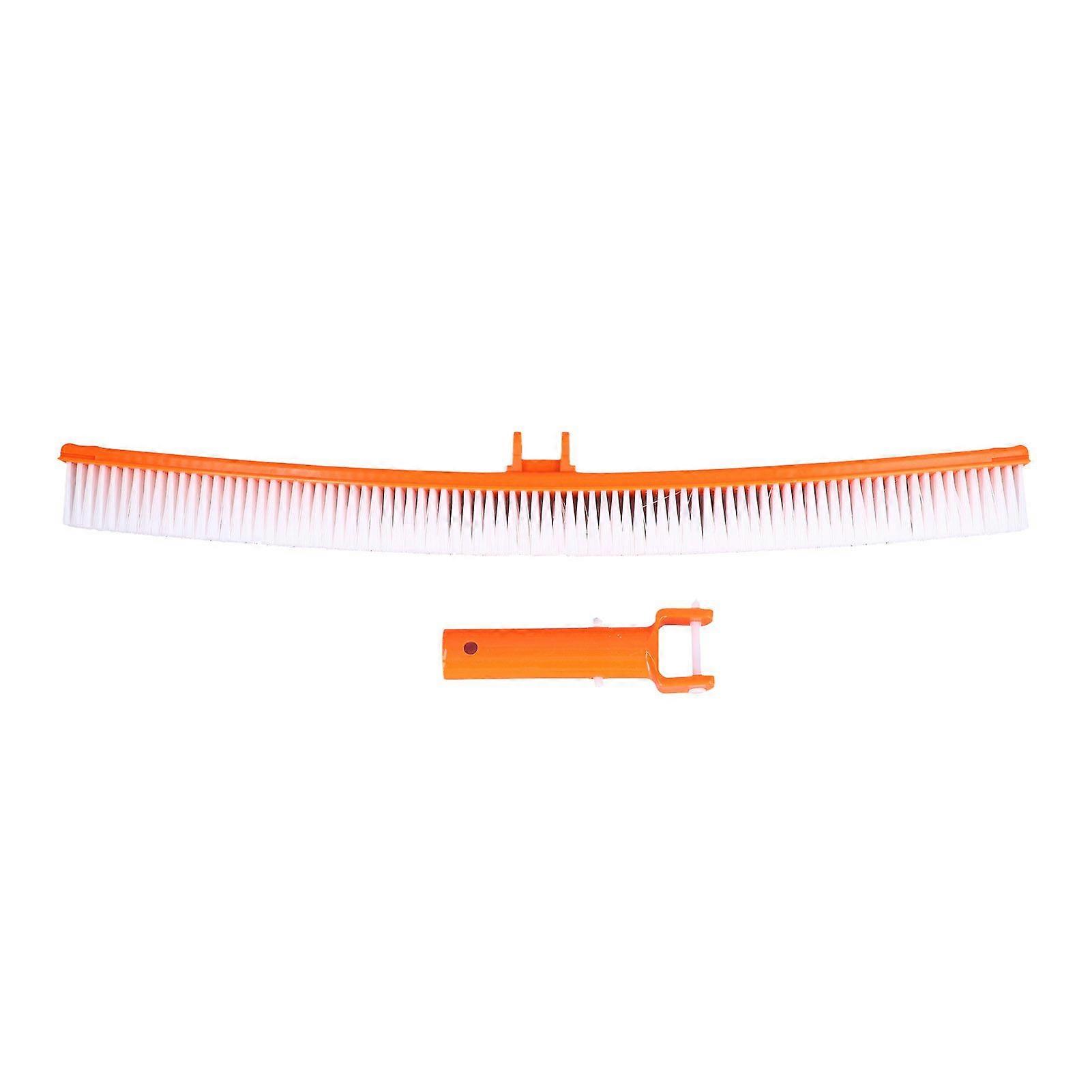 Swimming Pool Brush 20in Elasticity Arc Shaped Clean Quickly Strong Sturdy Wide Clean Area Pool Cleaning Tool