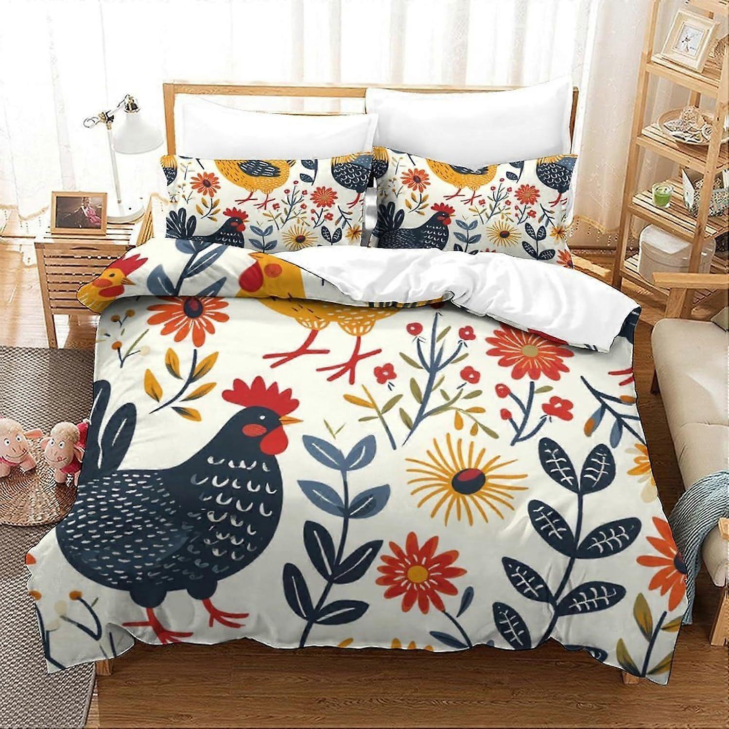 Toy Story Duvet Cover Microfiber Bedding Set, 3D Print Duvet Quilt Cover&Pillowcase, With Zipper Closure, Soft Duvet Cover for Men Woman Kids 3 Piece 