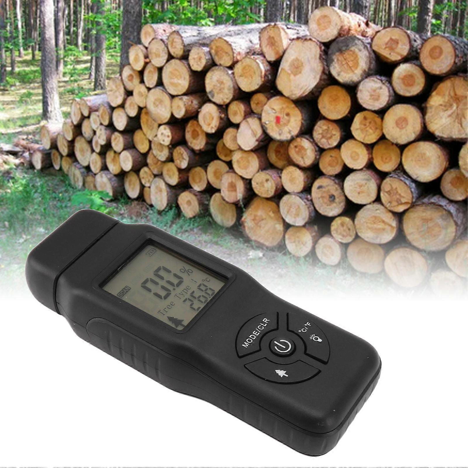 Digital Wood Moisture Meter 0.1% Resolution Portable 13cm Tool