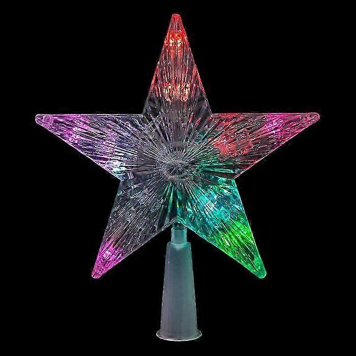 Christmas Tree Decoration - Feeric Christmas - Luminous Star - 10 Multicolored LEDs - Indoor - 17x4x20 cm