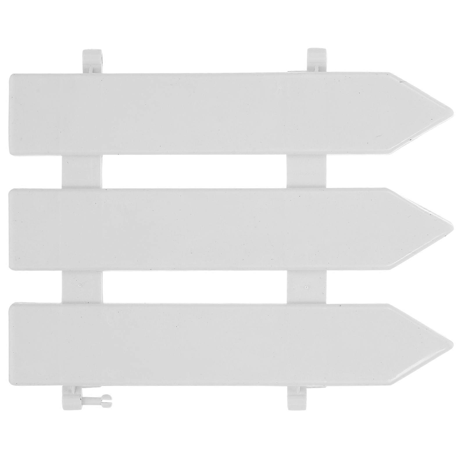 Plastic Christmas Tree Fence Panel for Scene Decoration 4Pcs White Fence