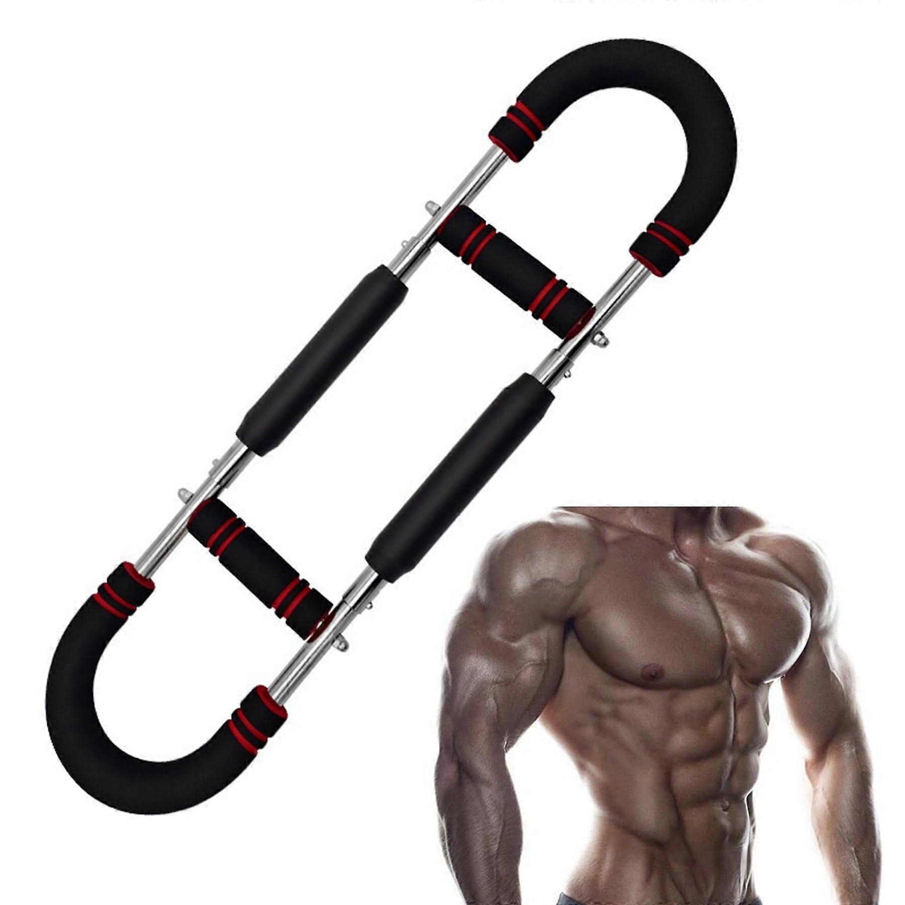 Shaker Twister Arm Trainer U-Shape Adjustable Portable Detachable Strength Training Equipment Red