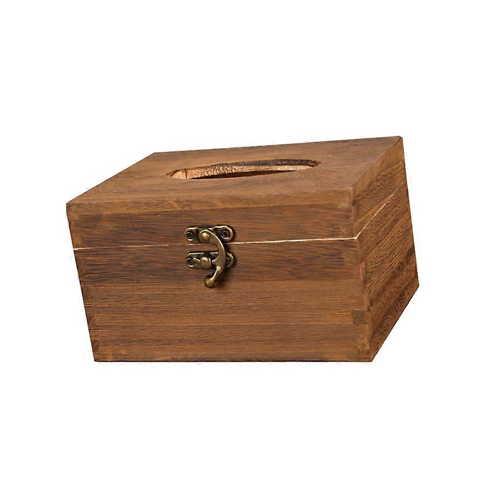 Wooden Tissue Box Vintage Tissue Holder for Tissues Use in Home