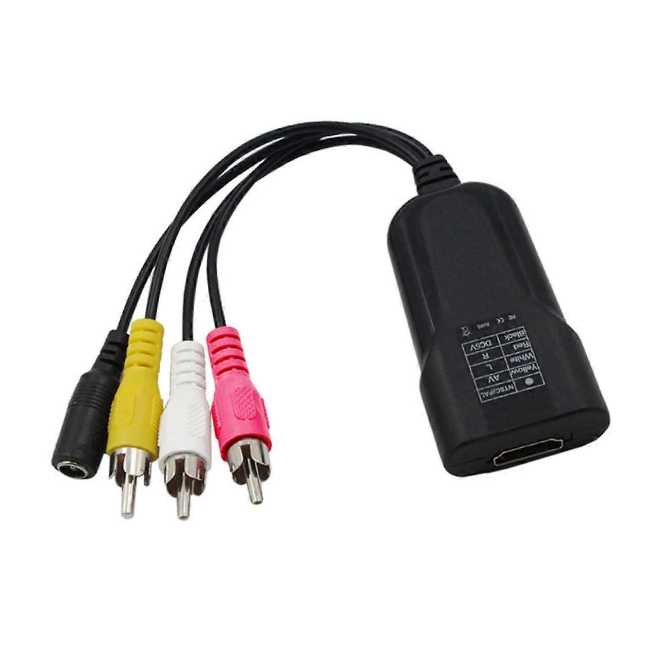 Converter NTSC to PAL Video Signal Converter No Driver Needed Portable Plug and Play Flexible Adapter Cable