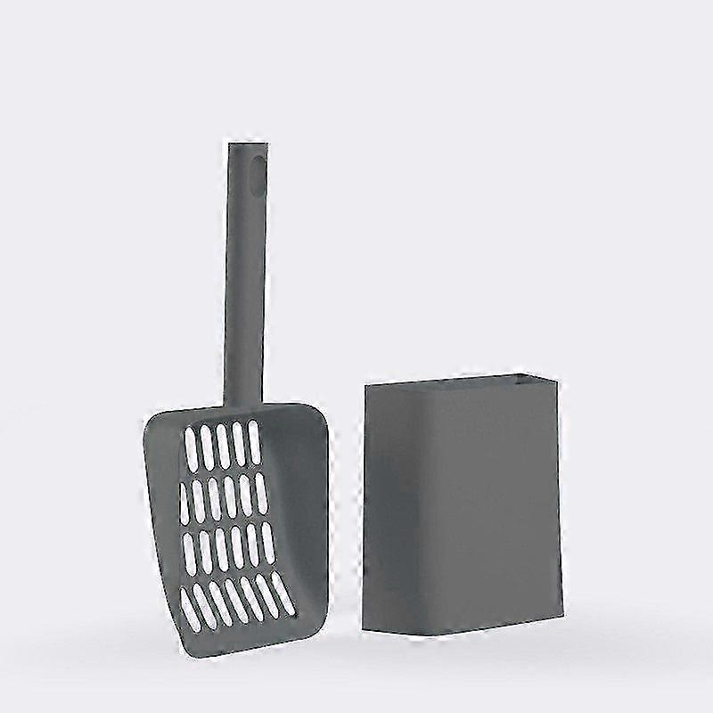 2-in-1 Cat Litter Scoop with Holder for Easy Waste Cleanup and Odour Control in Litter Boxes