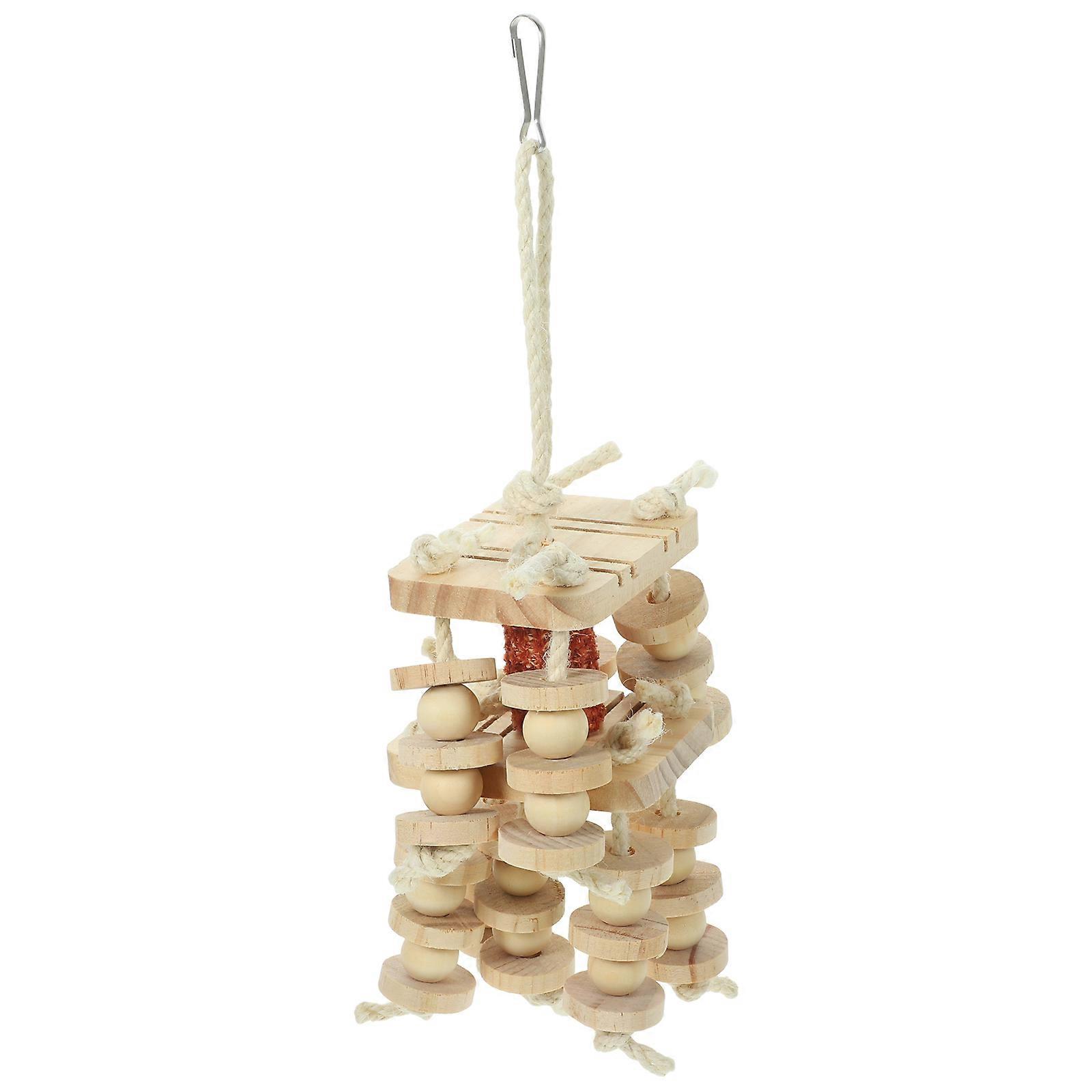 Bird Chewing Toy Parrot Hanging Toy for 3Pcs Cage Activity