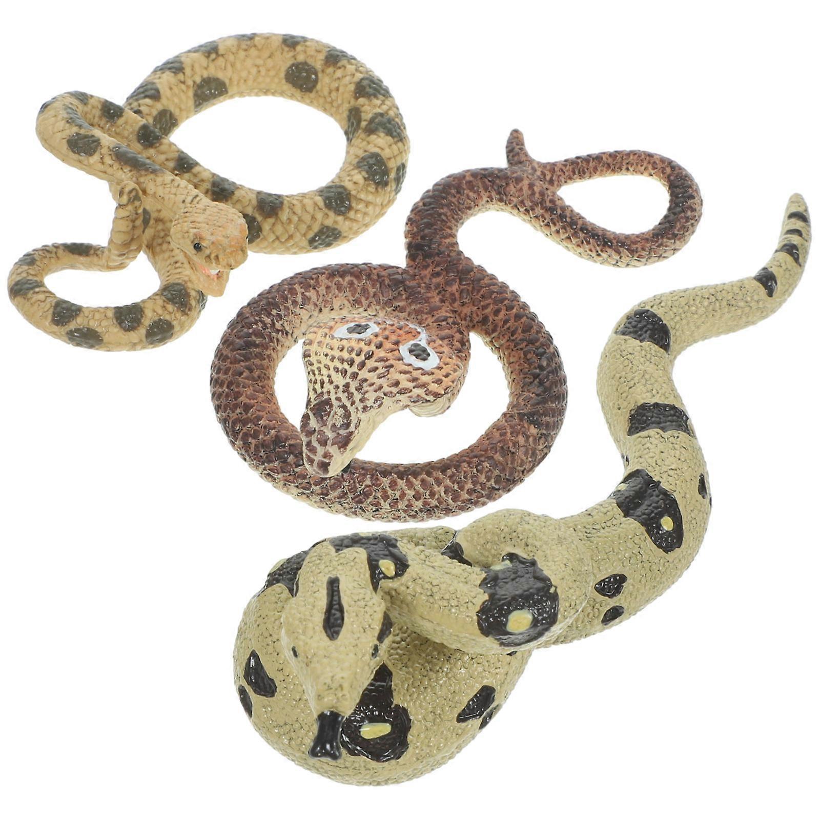 Realistic Snake Toys Simulated Snake Model for Decoration 12Pcs Collection