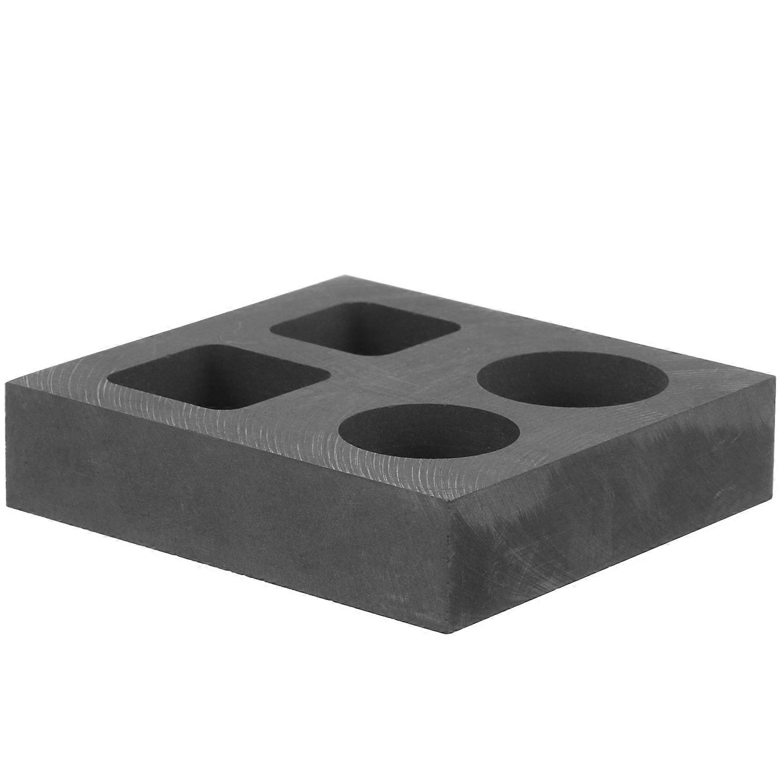 Graphite Mold 4Pcs for Casting Metal Ingots Melting Gold Silver Mold