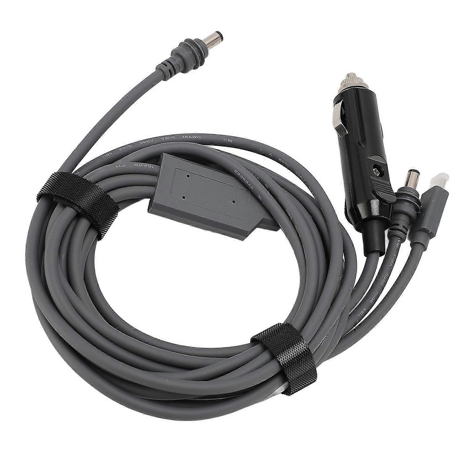 Feature:
1. 3 in 1 Design: The multipurpose power cord features a 3 in 1 design, with a DC male plug