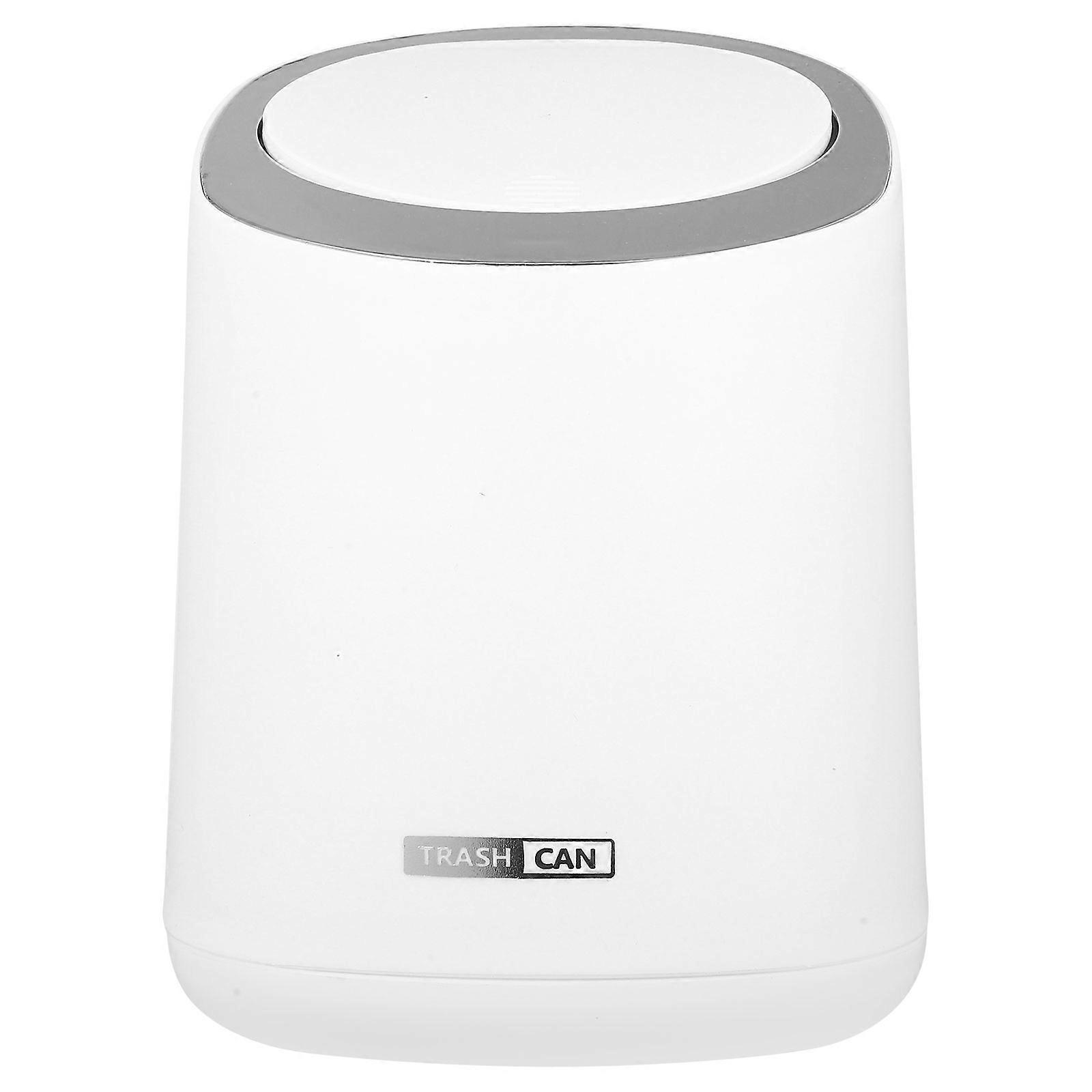 Countertop Trash Can 4Set Mini Garbage Bucket For Bathrooms Studies Apartments Modern Style White