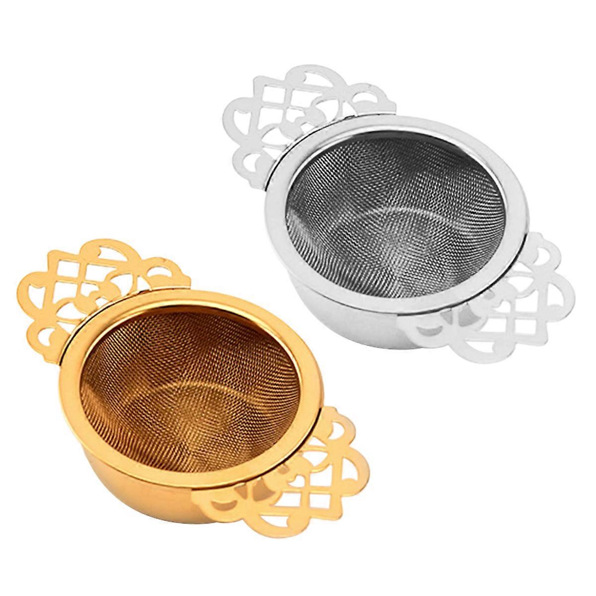Tea Filtering Stainless Steel Strainer 4 Pcs Perfect for Home Use and Tea 11.2x6.5x3cm Unique Shape