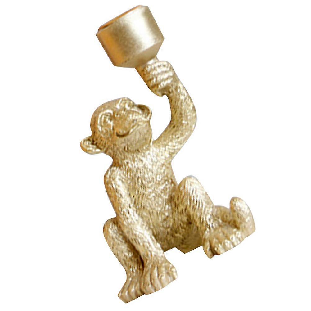 Resin Figure Monkey Pillar Candle Holder for Home Use