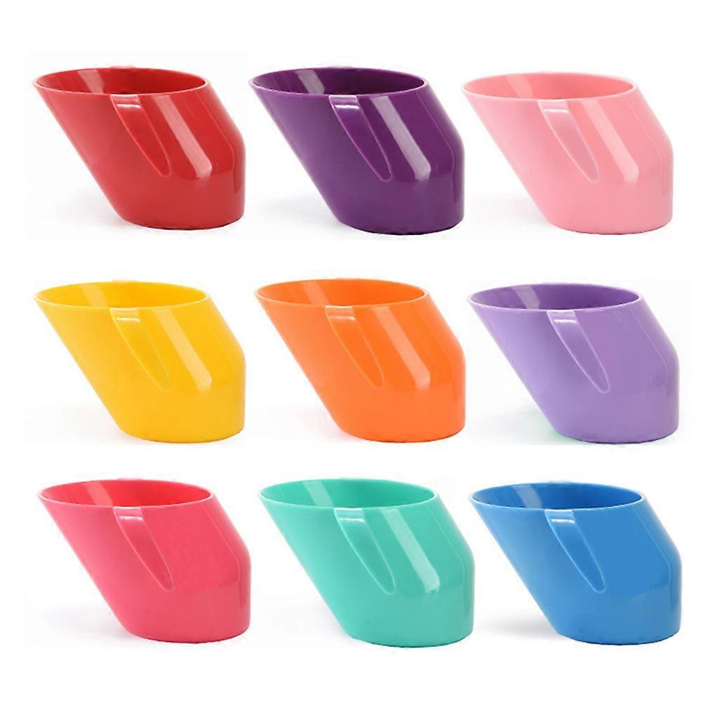 Portable Double Handle Training Mug for Children 200ml Ergonomic Design Baby Shower Lemon Yellow 3Pcs