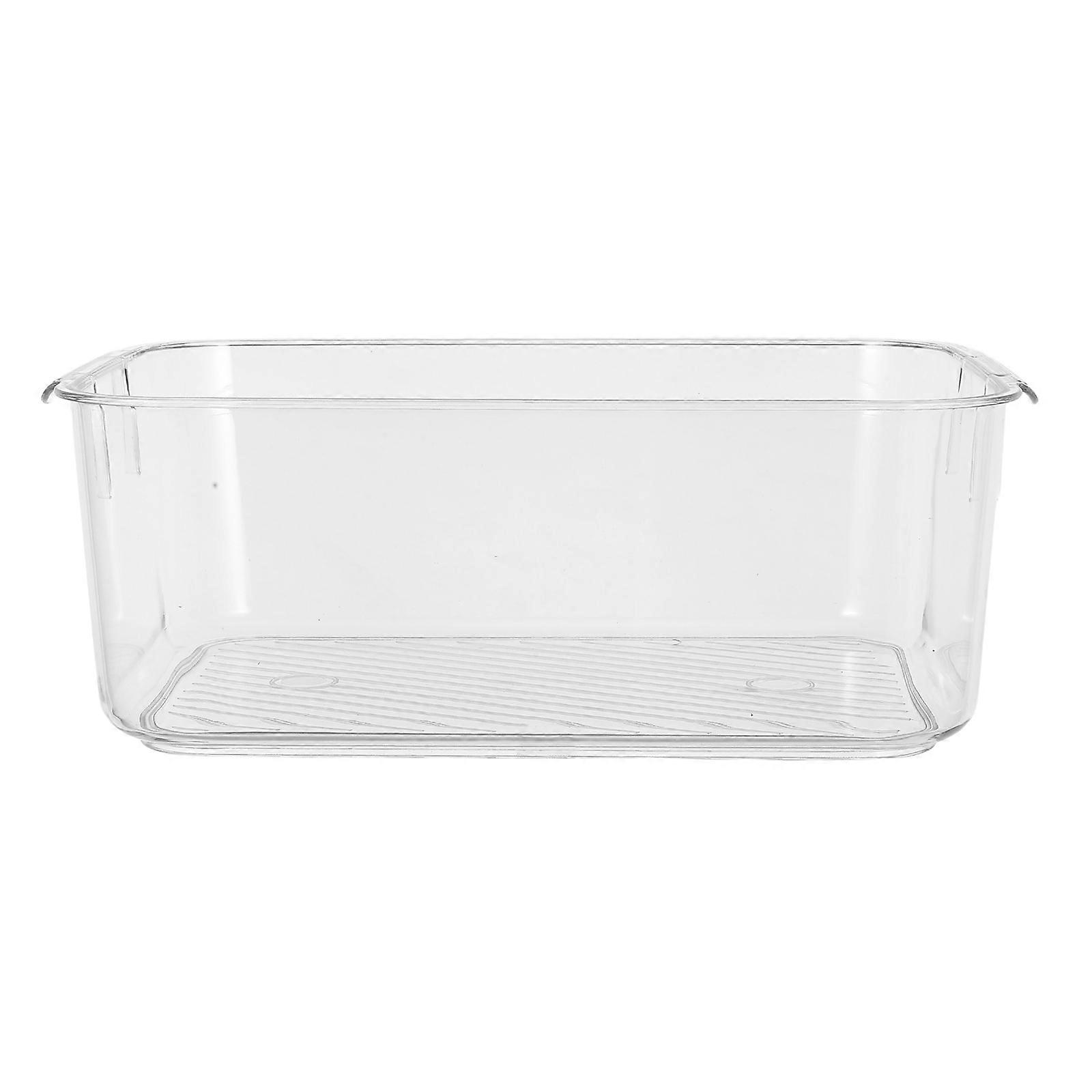 Desktop Makeup Organizer Multi-Purpose Storage Box For Women Office Use White Rectangular Simple Design 1Pcs