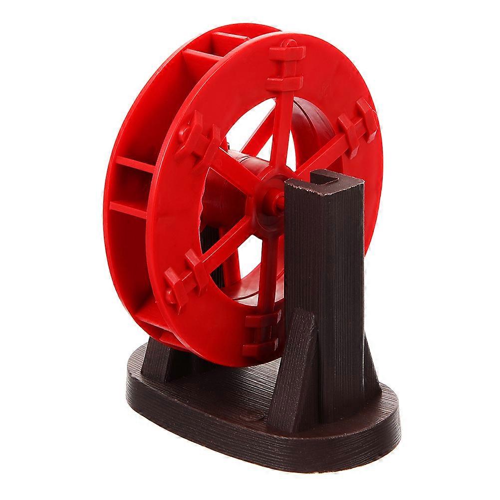 Water Fountain Fish Tank Landscape 2Pcs Decor Enhancements 9X7.5X7CM Red Sturdy Design Features