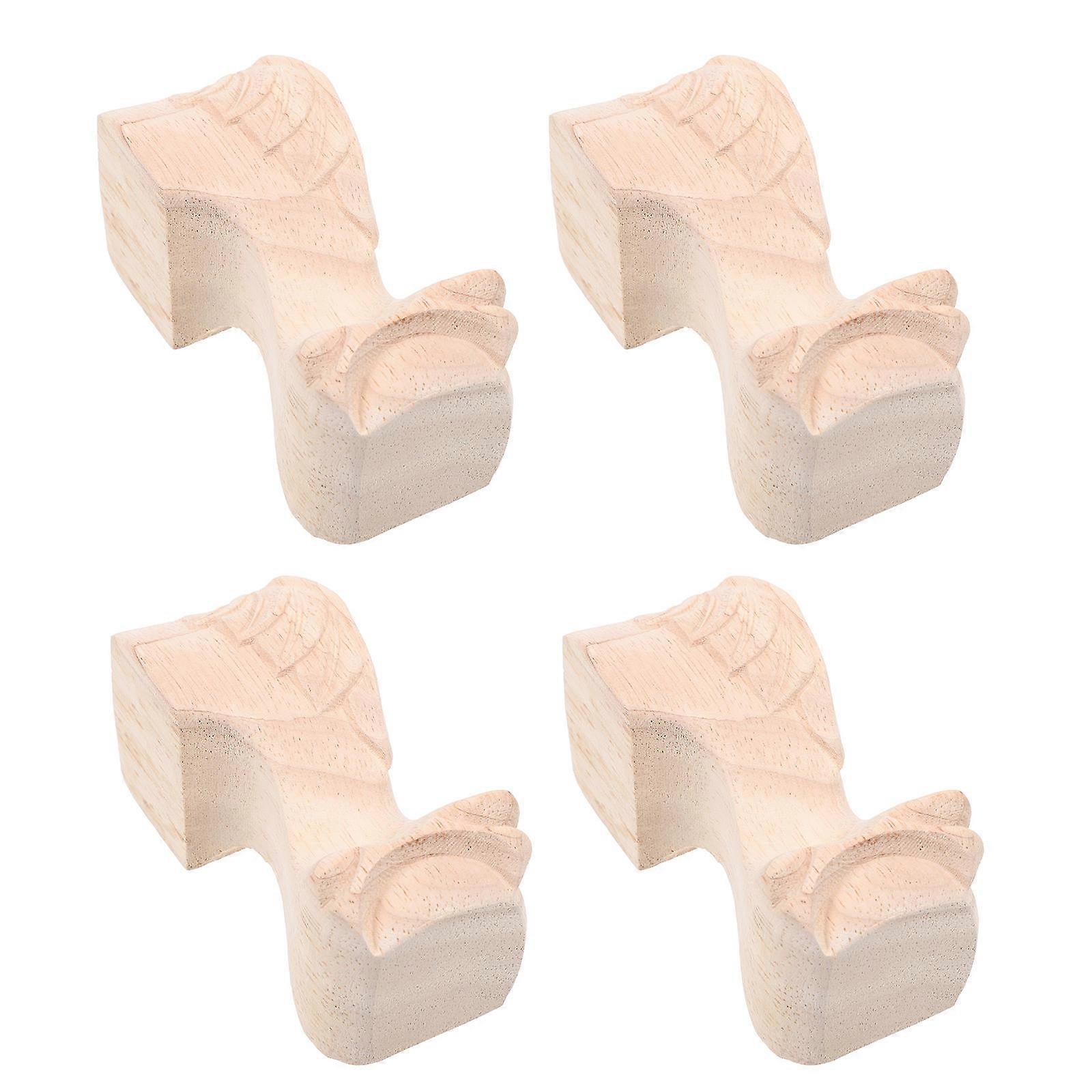 Wood Chair Leg for Furniture Durable Sofa Supporting 8Pcs Set