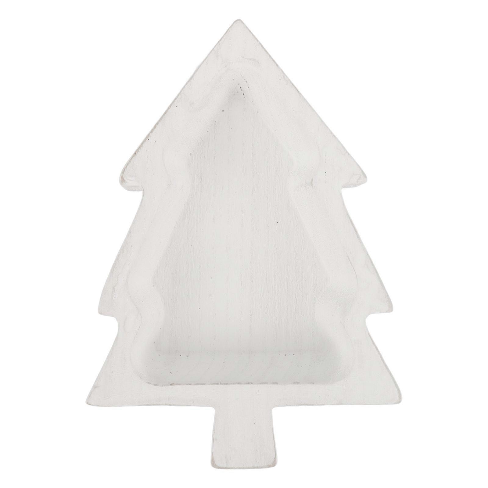 Christmas Tree Serving Dish for Snacks 3Pcs Wooden Appetizer Plate Set