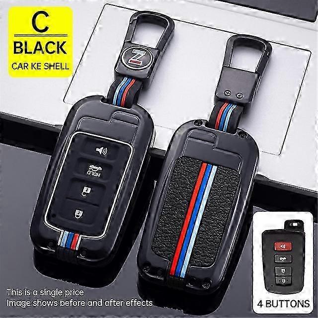 Button Key Fob Shell Cover Case For Toyota Camry Corolla Avalon Rav4 Land Cruiser chr auris Car Remote Key Holder Protector 2025