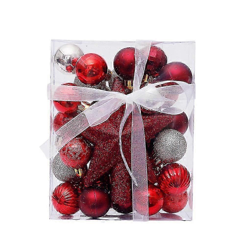 30 Pcs Christmas Balls-shatterproof Christmas Tree Balls