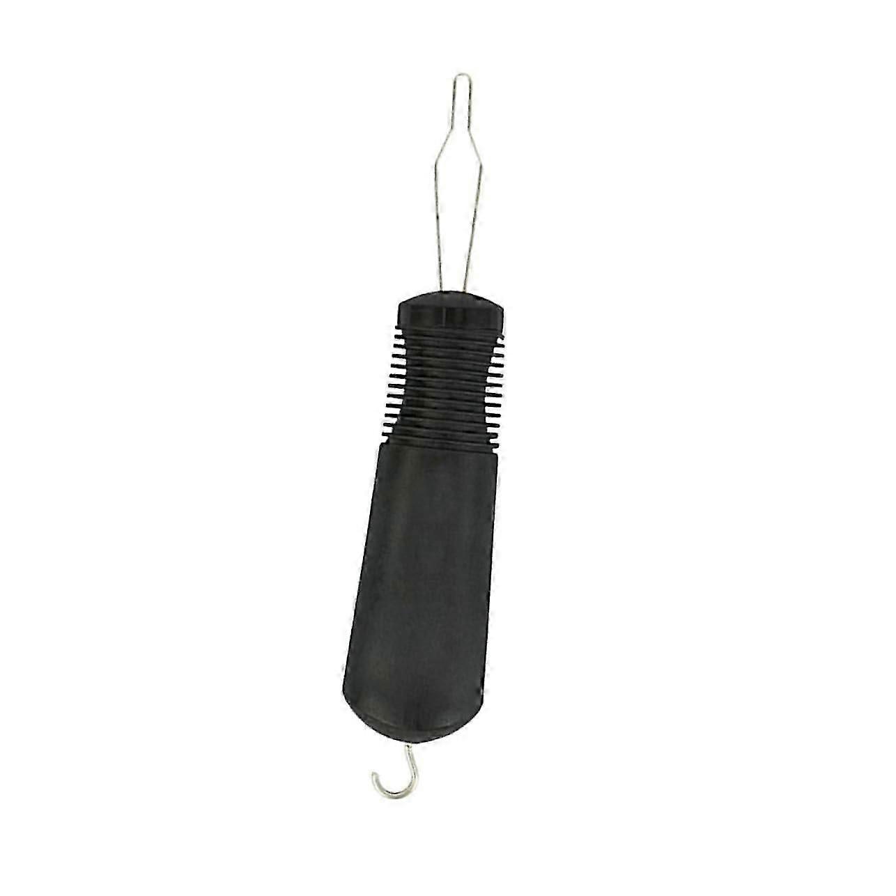 2 Pieces Button Hook Zipper Pull Assist Device for Shirt Collar Ideal for Fibromyalgia Patients Practical Tool in Elegant Black
