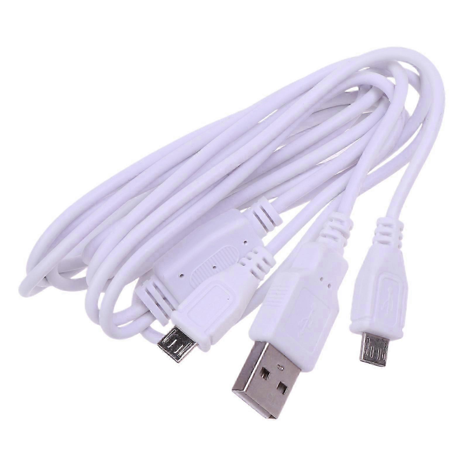 2 In 1 USB Cable Dual Micro USB to USB Cable Fast Charging for Cellphone
