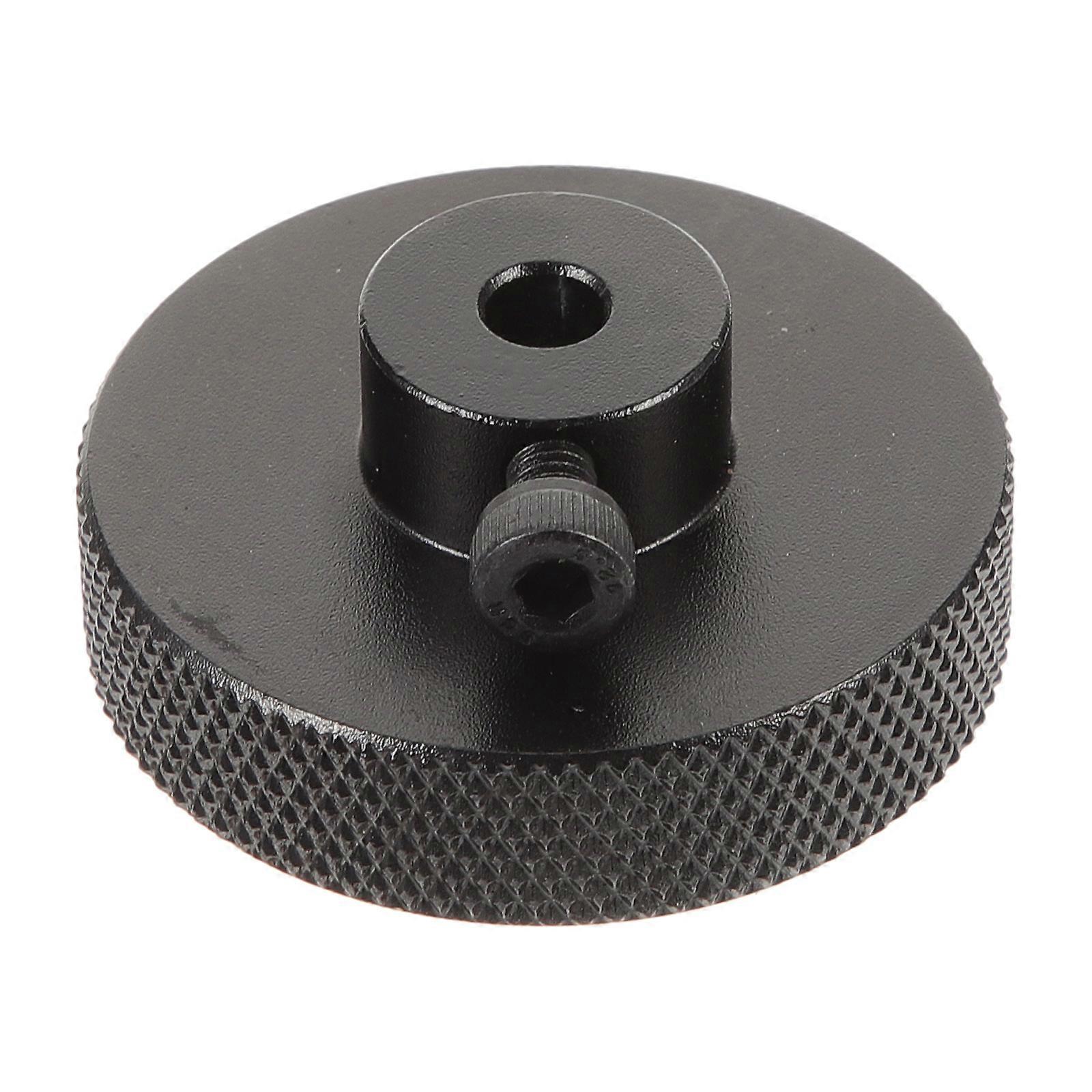 Stable 3D Printer Handwheel for Motor Positioning 2Pcs Black Aluminum Alloy