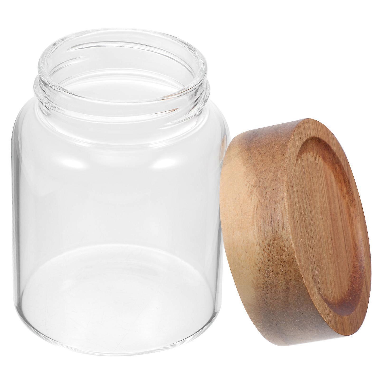 Sealed Coffee Storage Container for Kitchen Use 2Pcs Glass Jar with Lid