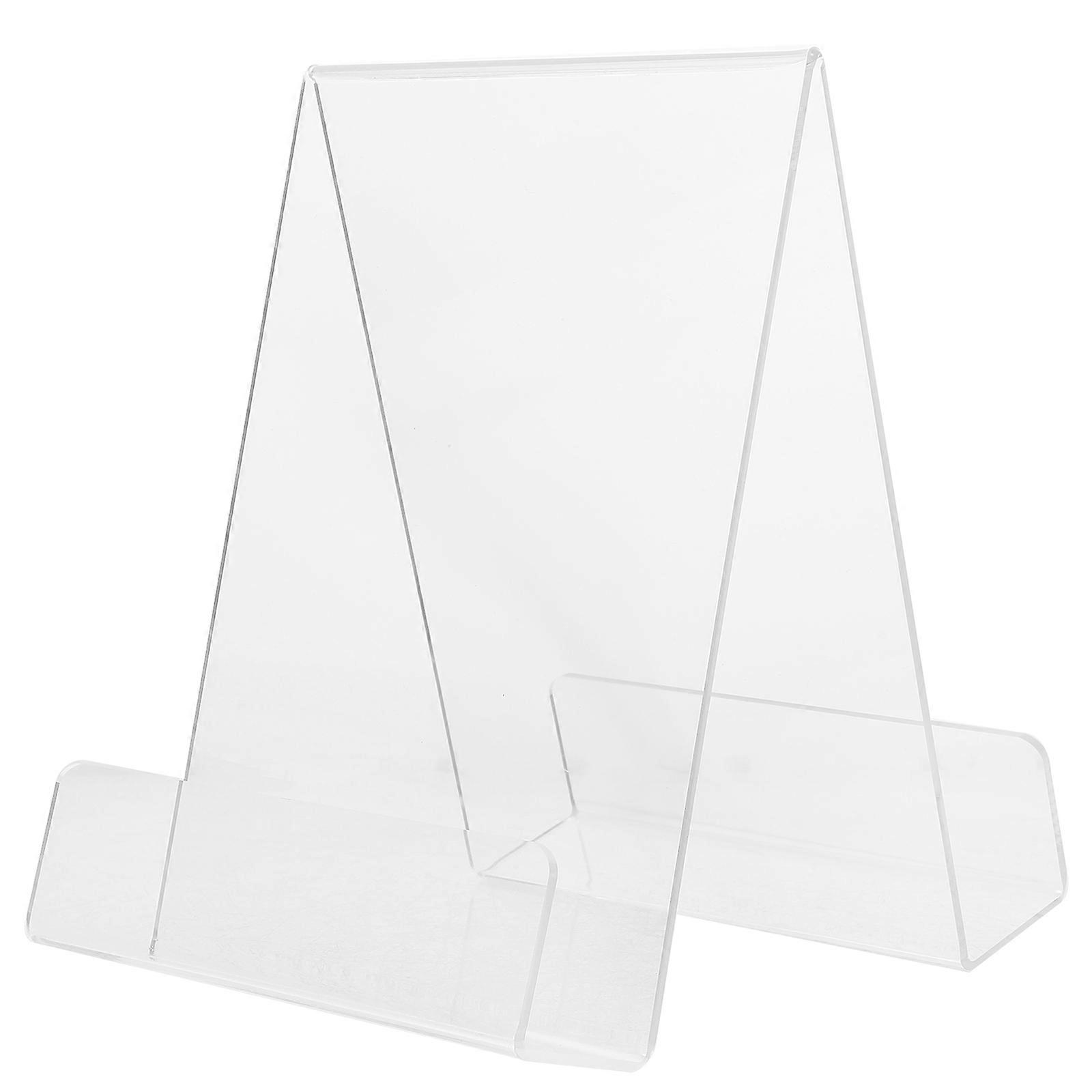 Clear Book Display Stand Acrylic Holder for Efficient Book Storage