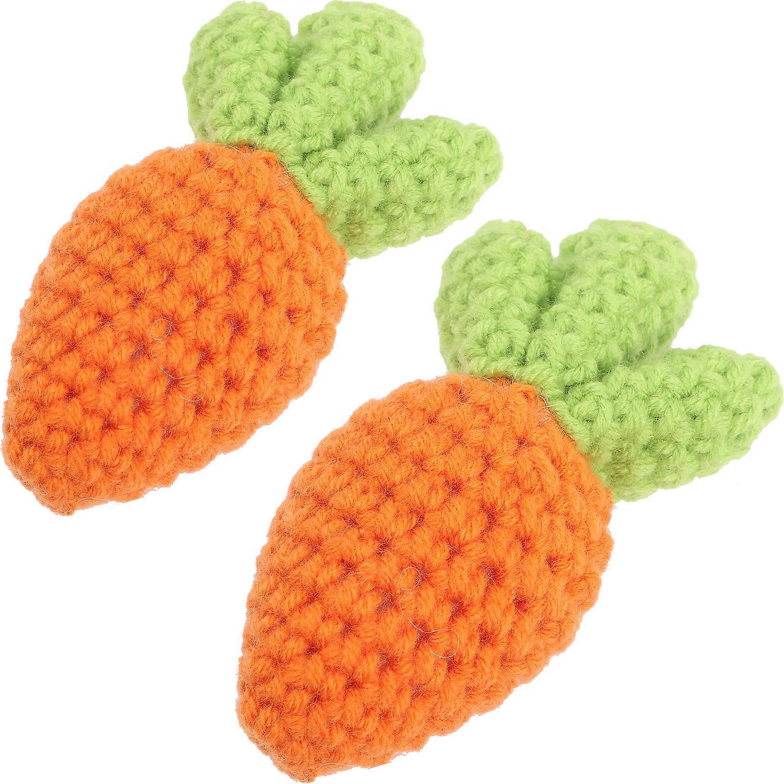 Handmade Carrot Ornaments DIY Carrot Charm for Decoration 10Pcs
