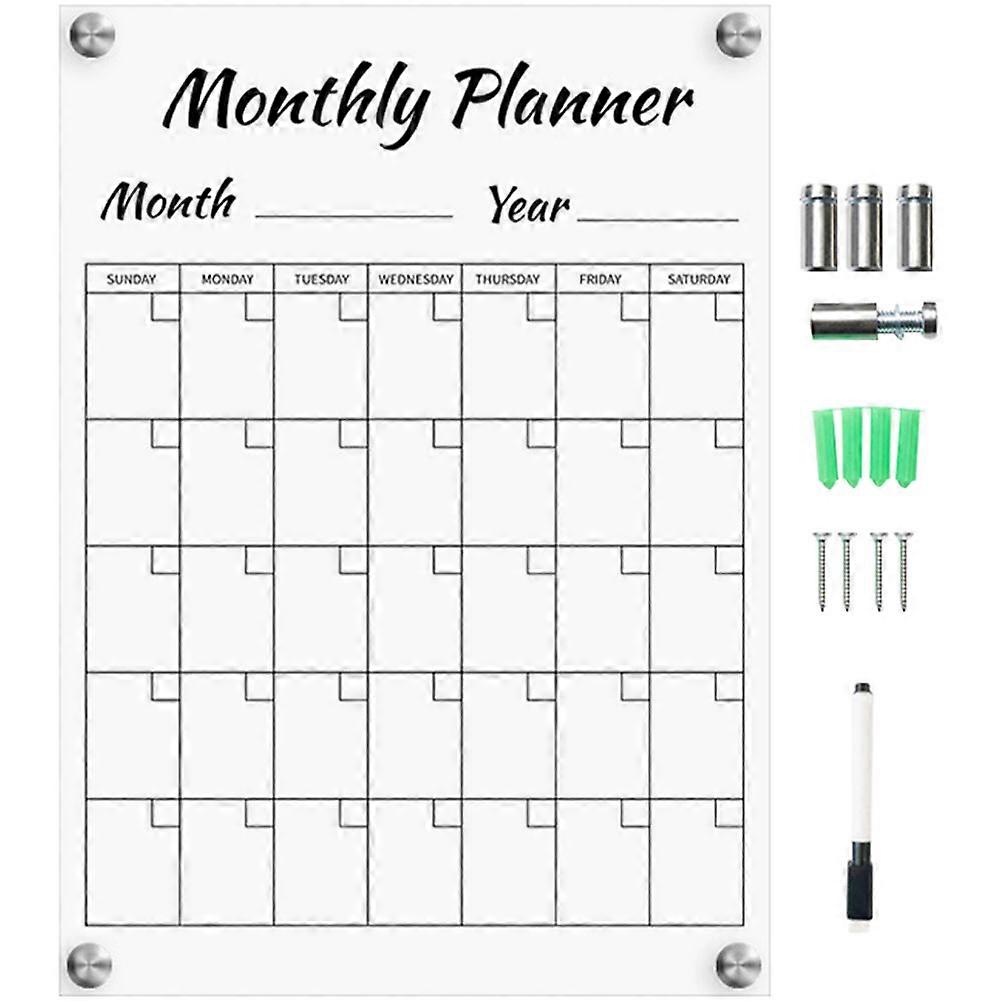 Wall-Mounted Acrylic Board Sign for Hanging with 5Sets of Transparent Memo Boards