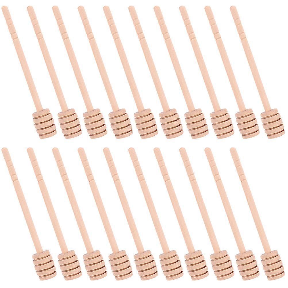 Honey Spoon Rod for Stirring Use 40Pcs Wood Honey Stirring Stick