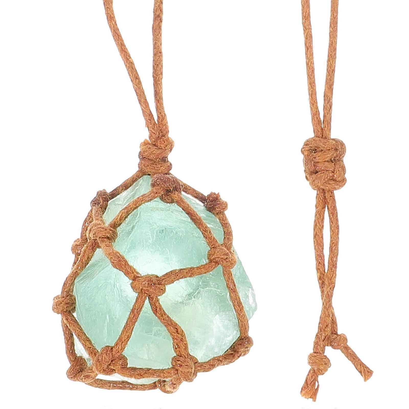 Crystal Necklace Portable Stone Pendant for Decor 5Pcs Multi