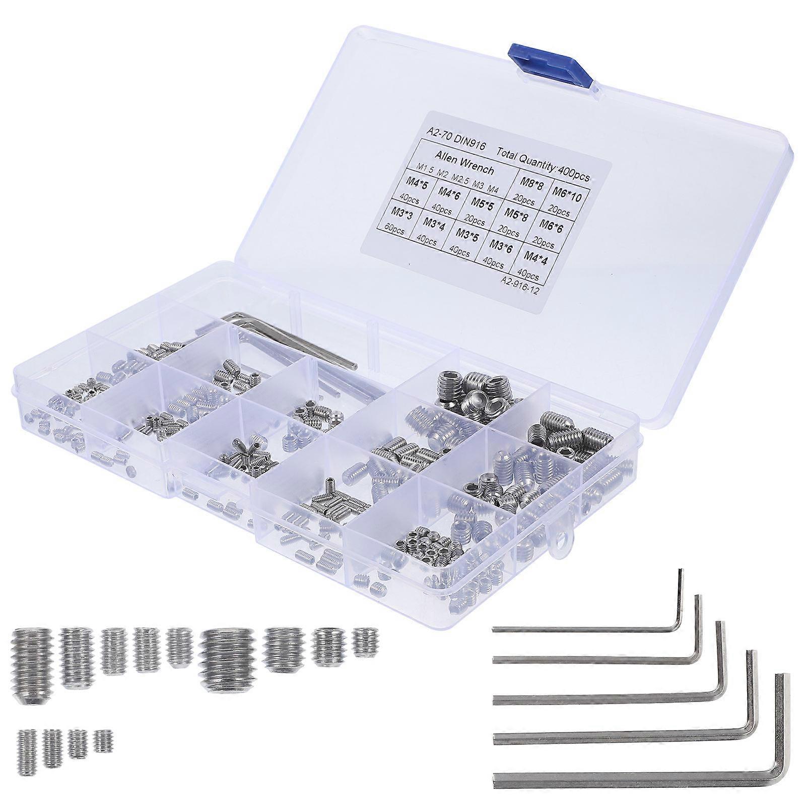 Screw Kit for Repairing Use 5Sets Set Screw Assortment Bathroom Fixture Hex Screws