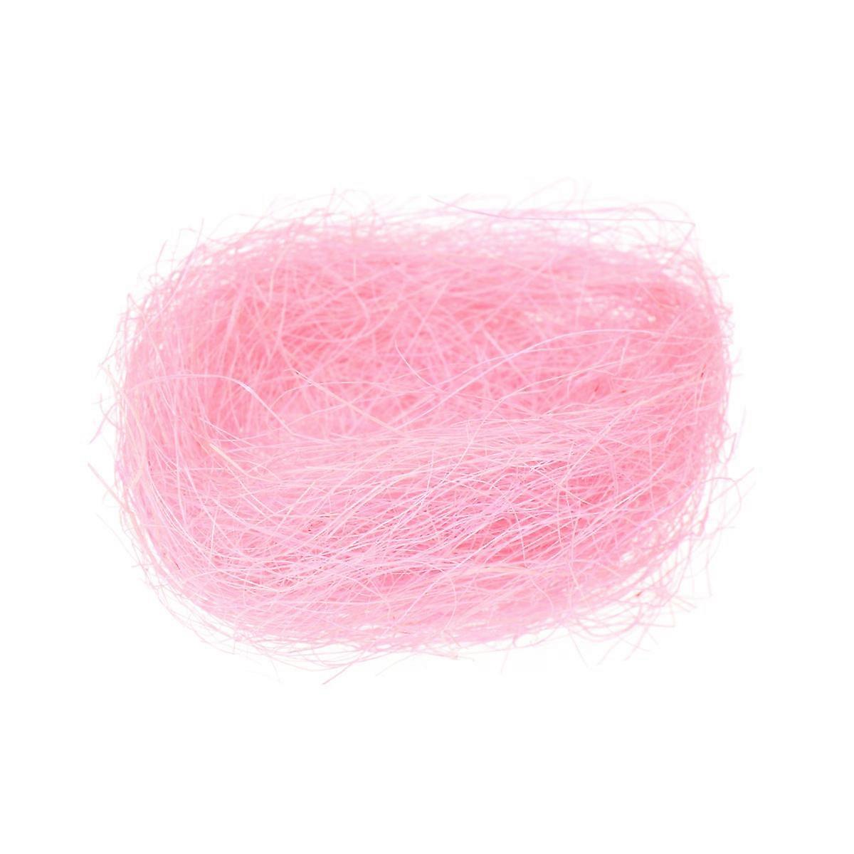 Home Chicken Coop Decor Simulation Hemp Thread Ornament for 12Pcs Pink