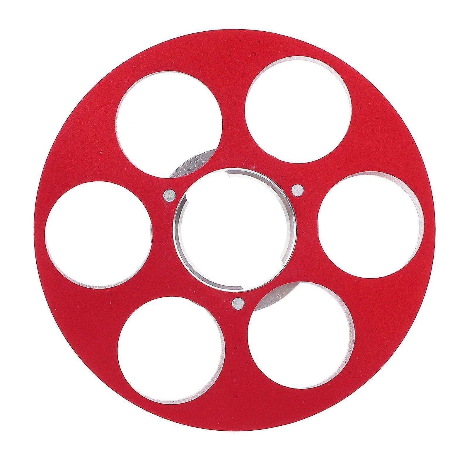 Empty Tape Reel Sound Recording 6 Hole Aluminum Alloy for NAGRA Miniature Tape Recorder Red