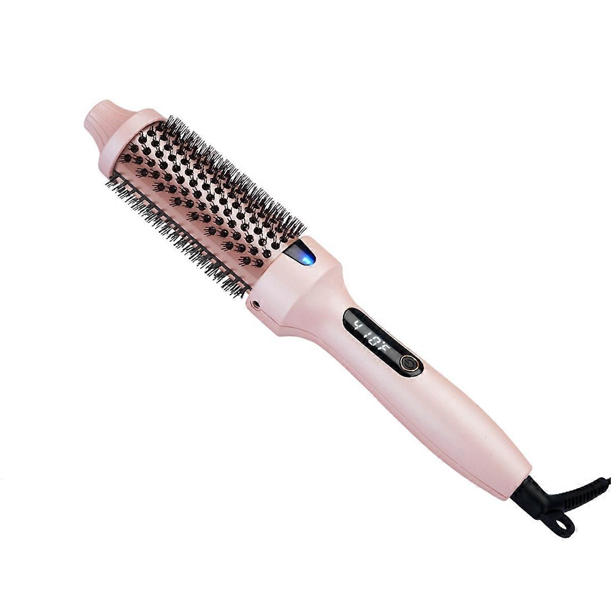 Curling Brush, Negative Ionic Heated Thermal Round Brush EU Plug