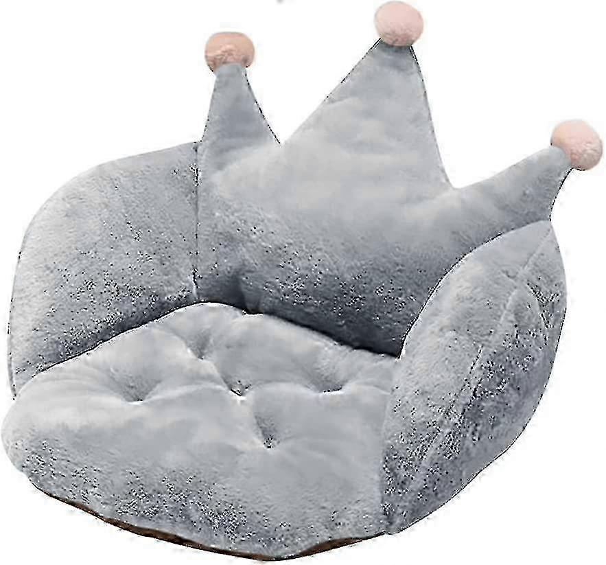 Blød og behagelig fortykkelsessikker Crown-sædehynde til kontoret 40 x 55 cm 1 stk. (grå)